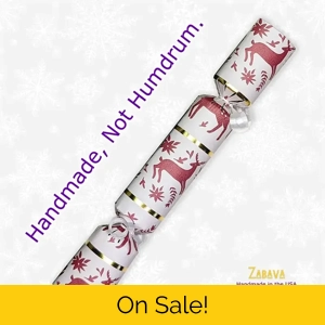 Gold Striped Scandanavian - DIY Cracker Kit - Set of 6